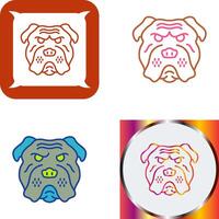 Bulldog Icon Design vector