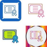 Certificate Icon Design vector