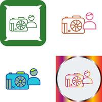 Unique Photographer Icon Design vector