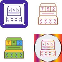 Slot Machine Icon Design vector