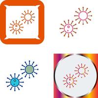 Unique Virus Icon Design vector