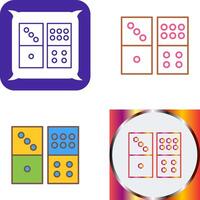 Domino Game Icon Design vector