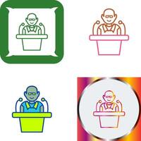 Unique Lecture Icon Design vector