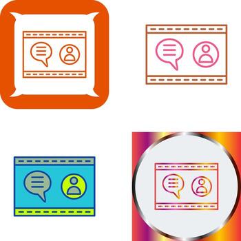 Unique Web Support Icon Design vector