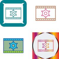 Unique Web Optimization Icon Design vector