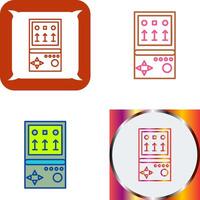 Unique Brick Game Icon Design vector