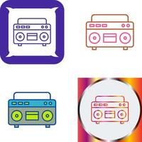 Casette Player Icon Design vector