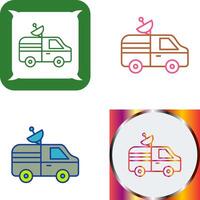 News Van Icon Design vector