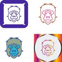 Gorilla Icon Design vector