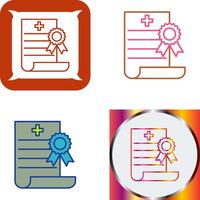 muerte certificado icono diseño vector