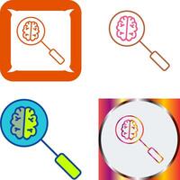 Unique Intelligent Search Icon Design vector