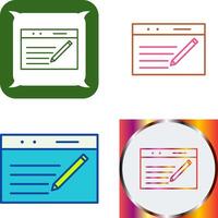 Unique Blogging Service Icon Design vector