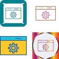 Unique Web Optimization Icon Design vector