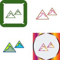 Unique Mountains Icon Design vector