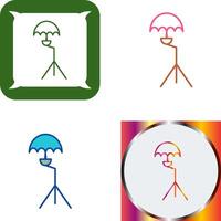 Unique Umbrella Stand Icon Design vector