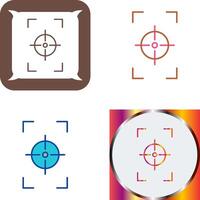 Unique Focus Vertical Icon Design vector
