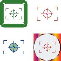 Unique Focus Horizontal Icon Design vector