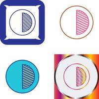 Unique Contrast Icon Design vector