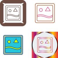 Unique Images Icon Design vector