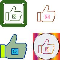 Unique Like Marketing Icon Design vector