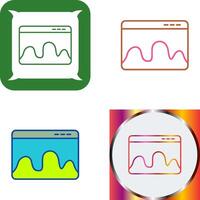Webpage Statistics Icon Design vector