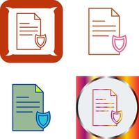 Private Document Icon Design vector