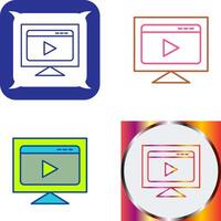 Streaming Icon Design vector