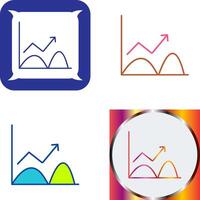 Trend in Graph Icon Design vector