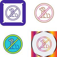 No Pets Icon Design vector