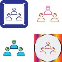 Team Members Icon Design vector