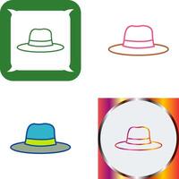 De las mujeres sombrero icono diseño vector