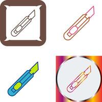 papelería cuchillo icono diseño vector