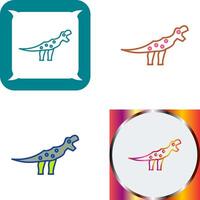 Dinosaur Icon Design vector