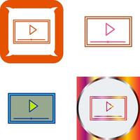 poner en pantalla icono diseño vector