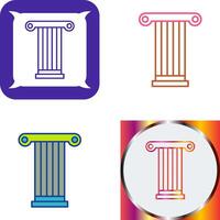 Pillar Icon Design vector