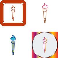 Museum Torch Icon Design vector