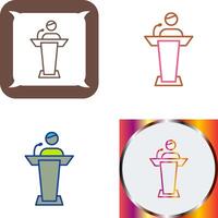 Elected Candidate Icon Design vector