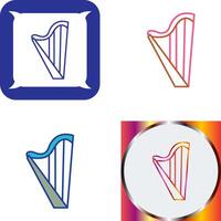 Harp Icon Design vector