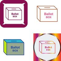 Ballot Box Icon Design vector