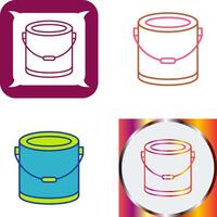 Paint Bucket Icon Design vector