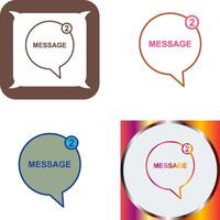 Message Bubbles Icon Design vector