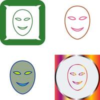 Ancient Face Mask Icon Design vector