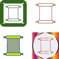 Scroll of Paper Icon Design vector