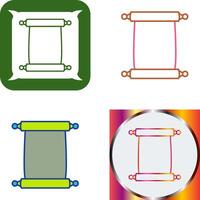 Scroll of Paper Icon Design vector