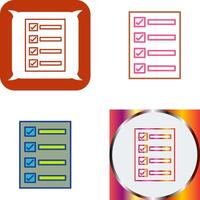 Filling Ballot Paper Icon Design vector