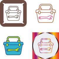 Toolbox Icon Design vector