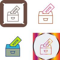 Casting Vote Icon Design vector