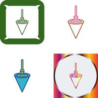 Plumb Bob Icon Design vector