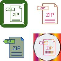 ZIP Icon Design vector