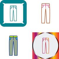 Men's Pants Icon Design vector